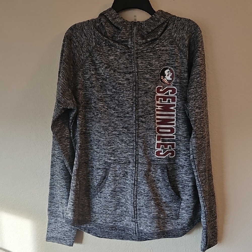 Gray Seminoles Zip-Up Hoodie Womens XL‎